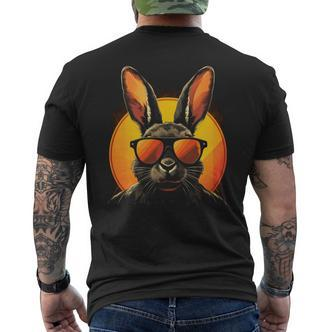 Cooler Haase Bunny Mit Sonnenbrille Ostern T-Shirt mit Rückendruck - Seseable De