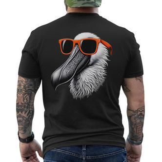 Cooler Spoonbillogel Trägt Sonnenbrille Grafikkunst T-Shirt mit Rückendruck - Seseable De