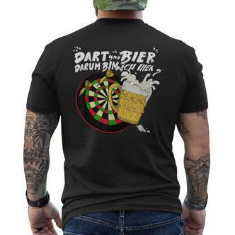 With Dart And Bier Dum Bin Ich Hier Dart T-Shirt mit Rückendruck - Seseable De