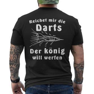 Dart König Darts Werfen Lustiges Geschenk T-Shirt mit Rückendruck - Seseable De
