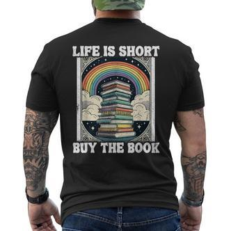 Das Leben Ist Kurz Aber Das Buch Bücher Lesen T-Shirt mit Rückendruck - Seseable De