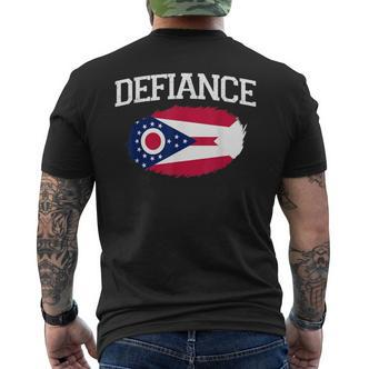 Defiance Oh Ohio Flagge Vintage Usa Sport Herren Damen T-Shirt mit Rückendruck - Seseable De