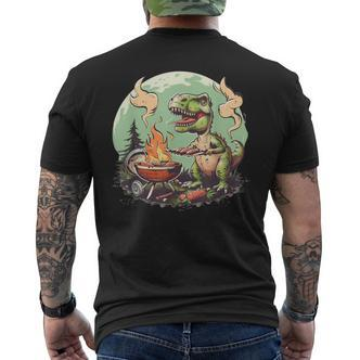 Dinosaurier-Sommergrill Für Freunde Und Familie T-Shirt mit Rückendruck - Seseable De