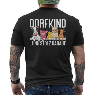 Dorfkind Und Stolz Darauf  Farmers Children's T-Shirt mit Rückendruck - Seseable De