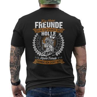Durch Die Hölle Viking & Walhalla German Language T-Shirt mit Rückendruck - Seseable De