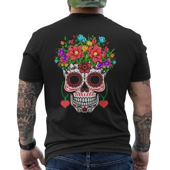 Easter 2023 Day Dia De Los Muertos T-Shirt mit Rückendruck - Seseable De