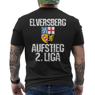 Elversberg Saarland Sve 07 Fan 2 League Aufsteigung 2023 Football T-Shirt mit Rückendruck - Seseable De