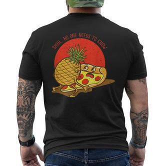 Es Muss Kein Wissen Pizza & Pineapple Hawaii Essen T-Shirt mit Rückendruck - Seseable De