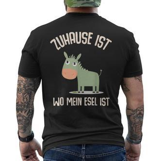 Esel Landwirt Bauer Bauernhof Stall Spruch Lustig Geschenk T-Shirt mit Rückendruck - Seseable De