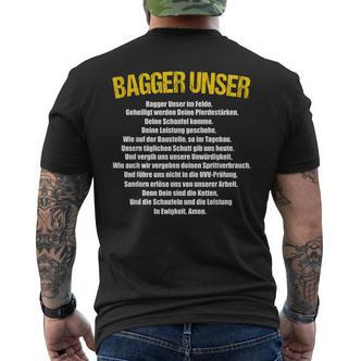 Excavator Digger Driver Saying Digger Leader Tiefbau Fun T-Shirt mit Rückendruck - Seseable De
