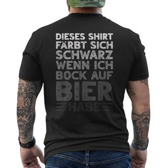 Färbt Sich Schwarz Bei Bier Lust Kurzärmliges Herren-T-Kurzärmliges Herren-T-Shirt, Witziges Trinker Motiv Tee - Seseable De