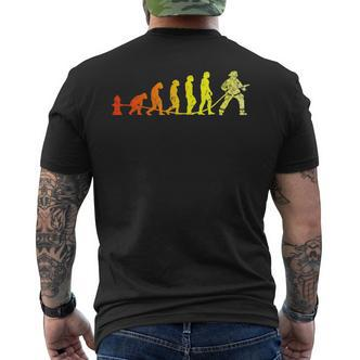 Fire Brigade Evolution Cool Vintage Fireman T-Shirt mit Rückendruck - Seseable De