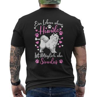 Frauchen Dog Lover Ein Leben Ohne Hunde Ist Sinnlos Long-Sleeved T-Shirt mit Rückendruck - Seseable De