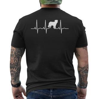 Border Collie Heartbeat Dog T-Shirt mit Rückendruck - Seseable De