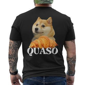 Croissant Quaso Meme Croissant Dog Meme T-Shirt mit Rückendruck - Seseable De