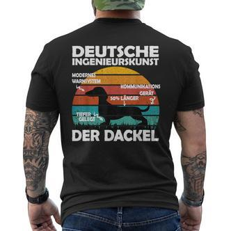 Dog Owner Dachshund T-Shirt mit Rückendruck - Seseable De