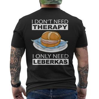 Leberkas Fleischkas Liver Cheese Liver Cheese Slogan T-Shirt mit Rückendruck - Seseable De
