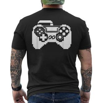 Game Controller Pixel Grafik Gamer Pc Spiele T-Shirt mit Rückendruck - Seseable De