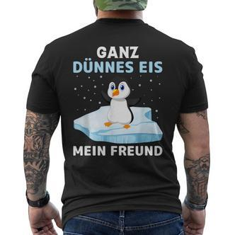 Ganz Thin Ice My Friend T-Shirt mit Rückendruck - Seseable De
