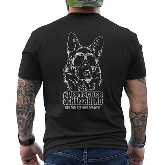 German Shepherd Cool Dog Dog Slogan T-Shirt mit Rückendruck - Seseable De
