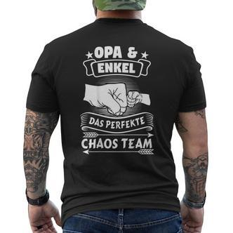Großvater & Enkel Chaos Team Partnerlook Kurzärmliges Herren-T-Kurzärmliges Herren-T-Shirt - Seseable De