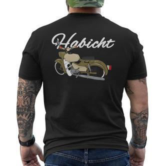 Habicht Motorrad Vintage Design Schwarzes Kurzärmliges Herren-T-Kurzärmliges Herren-T-Shirt, Retro Biker Tee - Seseable De