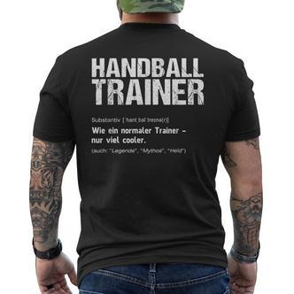 Handball Trainer Handball Trainer T-Shirt mit Rückendruck - Seseable De