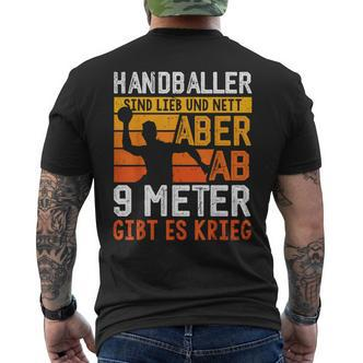 Handballer Sind Liebe Handball Saying Handball Fan T-Shirt mit Rückendruck - Seseable De