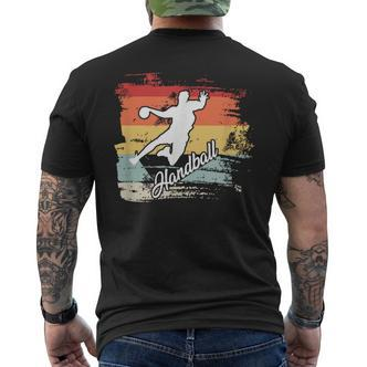 Handballer Vintage Retro Handball T-Shirt mit Rückendruck - Seseable De