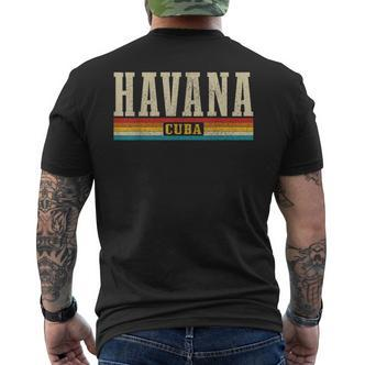 Havana Vintage Cuba Havana Cuba Caribbean Souvenir T-Shirt mit Rückendruck - Seseable De