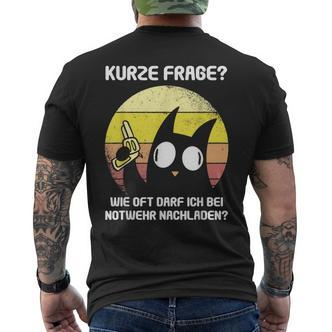 Humour Cat Slogan Vintage Cynic Cats T-Shirt mit Rückendruck - Seseable De