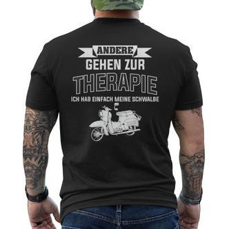 Ich Brauch Keine Therapie Schwalbenfahrer Schwalbe S51 T-Shirt mit Rückendruck - Seseable De