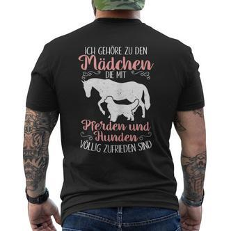 Ich Gehöre zu den Mädchen: Pferdereiten & Hunde Kurzärmliges Herren-T-Kurzärmliges Herren-T-Shirt - Seseable De