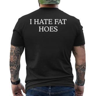 Ich Hasse Fat Hoes T-Shirt mit Rückendruck - Seseable De
