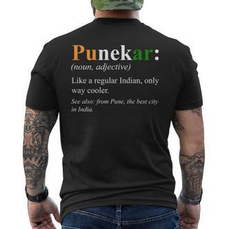 Indisches Pune-Geschenk – Punekar Definition T-Shirt mit Rückendruck - Seseable De