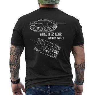 Jagdpanzer Hetzer SdKfz 1382 German Wehrmacht Ww 2 T-Shirt mit Rückendruck - Seseable De