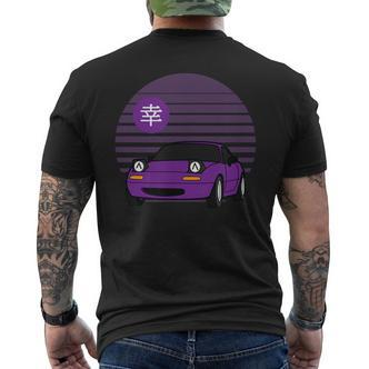 Kawaii Jdm Mx5 Na Purple T-Shirt mit Rückendruck - Seseable De