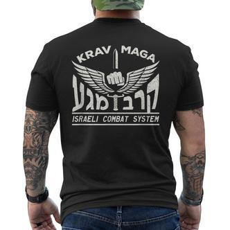 Krav Maga Israeli Combat System T-Shirt mit Rückendruck - Seseable De