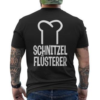 Küchenchef Saying Schnitzel Whisper Chef T-Shirt mit Rückendruck - Seseable De
