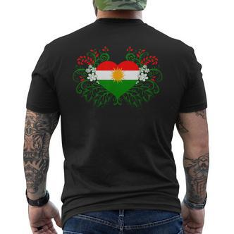 Kurdistan Kurdish Flag Kurdish T-Shirt mit Rückendruck - Seseable De