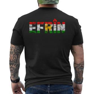 Kurdistan Rojava Afrin Flag Home Kurds Kurde T-Shirt mit Rückendruck - Seseable De