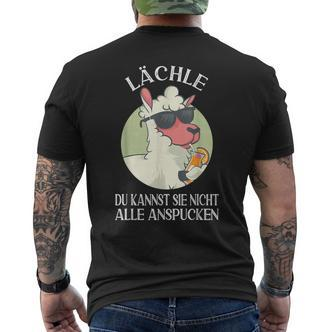 Lama Alpaca Lächle Du Kannst Sie Nicht Alle Anspcken S T-Shirt mit Rückendruck - Seseable De