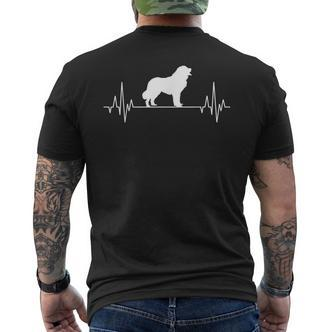 Landseer Heartbeat Ecg Dog T-Shirt mit Rückendruck - Seseable De