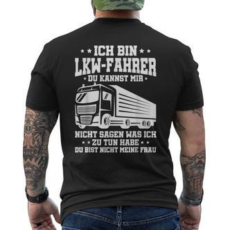 Lkw-Fahrer Lustiges Trucker Ich Bin Lkwfahrer Truck T-Shirt mit Rückendruck - Seseable De