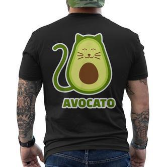 Lustiges Avocato-Katzen Kurzärmliges Herren-T-Kurzärmliges Herren-T-Shirt, Geschenkidee für Katzenliebhaber - Seseable De