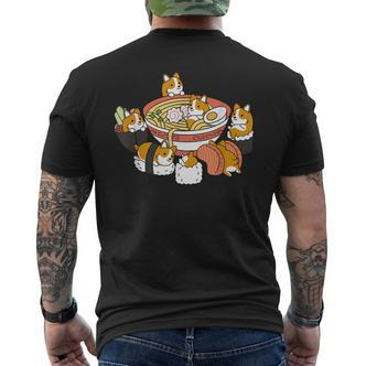 Lustiges Katzen-Ramen Kurzärmliges Herren-T-Kurzärmliges Herren-T-Shirt, Cartoon-Katzen mit Nudelschüssel - Seseable De
