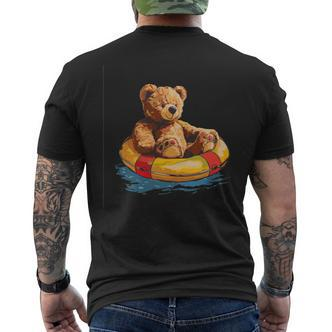 Lustiges Schwimmer-Outfit Mit Teddybär Für Schwimmring-Liebhaber T-Shirt mit Rückendruck - Seseable De