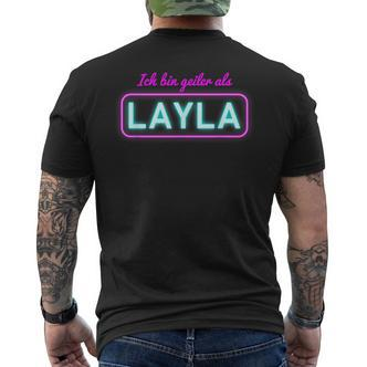 Mallorca Ich Bin Geiler Als Layla Malle T-Shirt mit Rückendruck - Seseable De