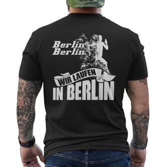 Marathon Berlin Motif Running Vent Clothing Athletes Runner T-Shirt mit Rückendruck - Seseable De