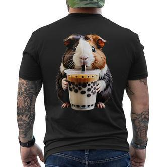 Meerschweinchen Boba Bubble Milk Tea Kawaii Cute Animal Lover T-Shirt mit Rückendruck - Seseable De